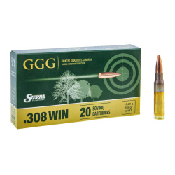 Amunicja GGG kal .308 Win 168 gr Sierra HPBT